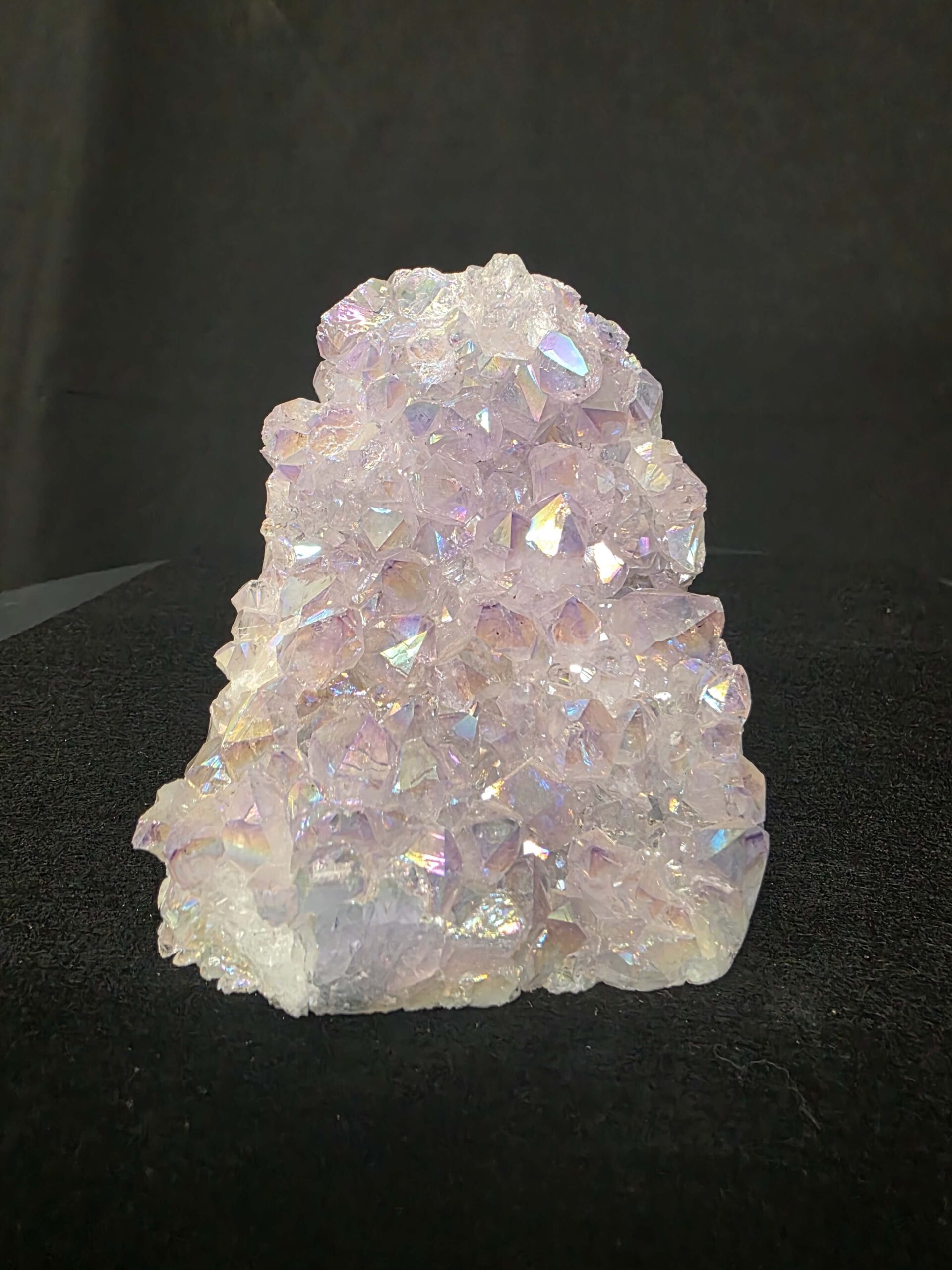 Premium High Grade Amethyst Angel Aura Druzy 265 Mini Geode Cluster Piece Cut Base 621g H9xW8xD8cm - Image 2