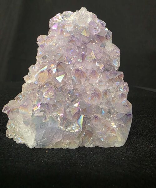 Premium High Grade Amethyst Angel Aura Druzy 265 Mini Geode Cluster Piece Cut Base 621g H9xW8xD8cm - Image 11