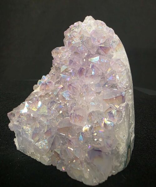 Premium High Grade Amethyst Angel Aura Druzy 265 Mini Geode Cluster Piece Cut Base 621g H9xW8xD8cm - Image 6