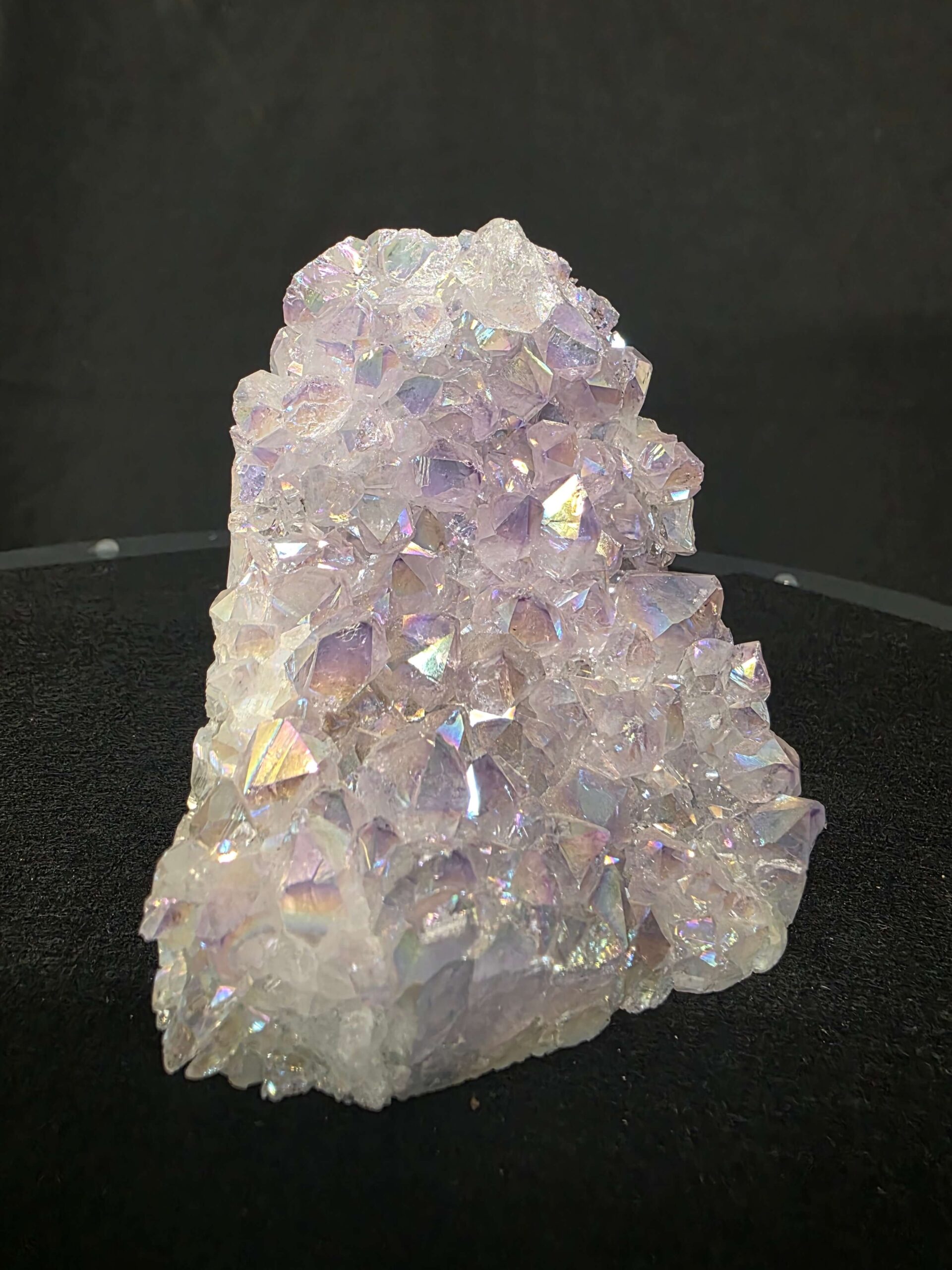 Premium High Grade Amethyst Angel Aura Druzy 265 Mini Geode Cluster Piece Cut Base 621g H9xW8xD8cm - Image 10