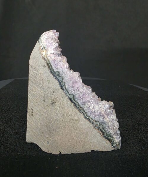 Premium High Grade Amethyst Angel Aura Druzy 266 Mini Geode Cluster Piece Cut Base 553g H10xW6xD8cm - Image 5