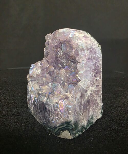 Premium High Grade Amethyst Angel Aura Druzy 267 Mini Geode Cluster Piece Cut Base 462g H8xW6.5xD7.5cm - Image 9