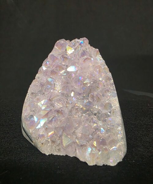 Alternative view of Premium High Grade Amethyst Angel Aura Druzy 268 Mini Geode Cluster Piece Cut Base 459g H8xW8xD7cm