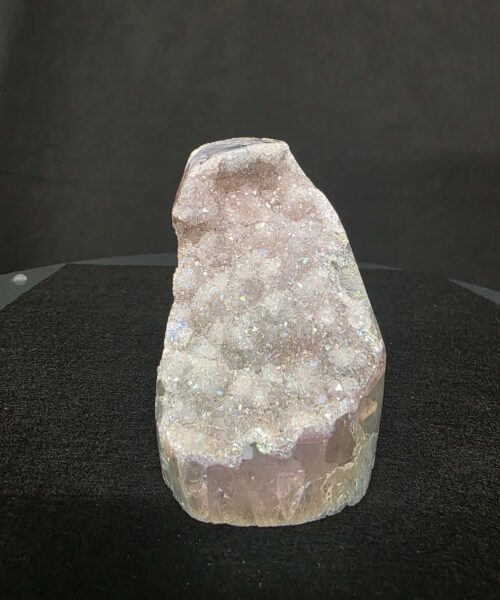 Alternative view of Premium High Grade Amethyst Angel Aura Druzy 269 Mini Geode Cluster Piece Cut Base 543g H9.5xW6xD7.5cm