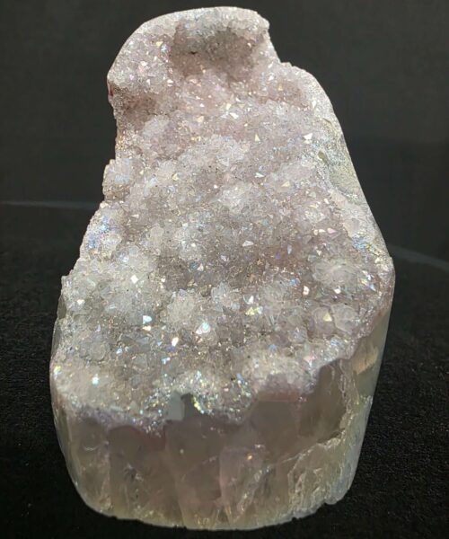 Premium High Grade Amethyst Angel Aura Druzy 269 Mini Geode Cluster Piece Cut Base 543g H9.5xW6xD7.5cm - Image 11