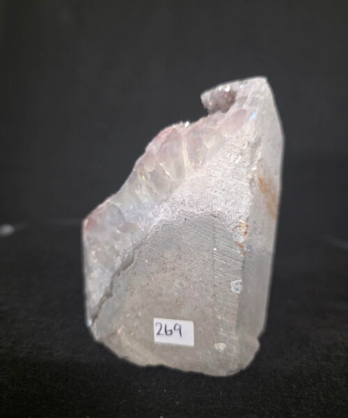 Premium High Grade Amethyst Angel Aura Druzy 269 Mini Geode Cluster Piece Cut Base 543g H9.5xW6xD7.5cm - Image 6