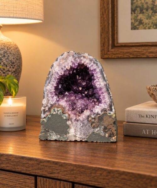 Amethyst Crystal Geode 1141 Premium Queen Grade 7.69kg H22xW19xD14cm
