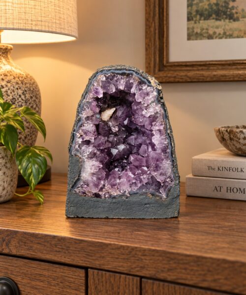 Amethyst Crystal Geode 1142 Premium Queen Grade 6.6kg H23xW19xD13cm