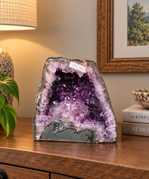 Amethyst Crystal Geode 1144 Premium Queen Grade 9.61kg H25xW25xD14cm