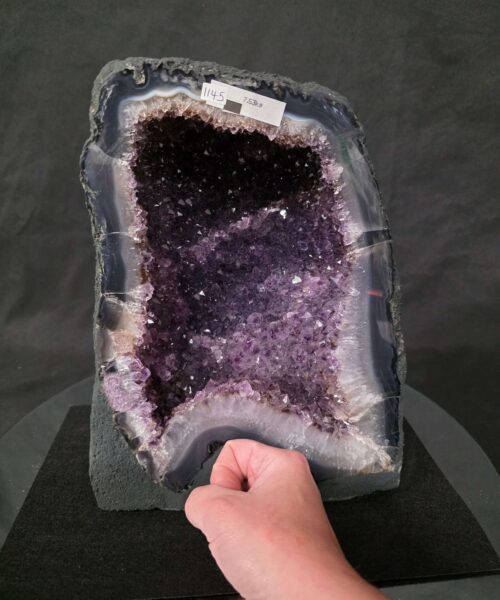 Amethyst Crystal Geode 1145 Premium Queen Grade 7.53kg H28xW21xD11cm - Image 5