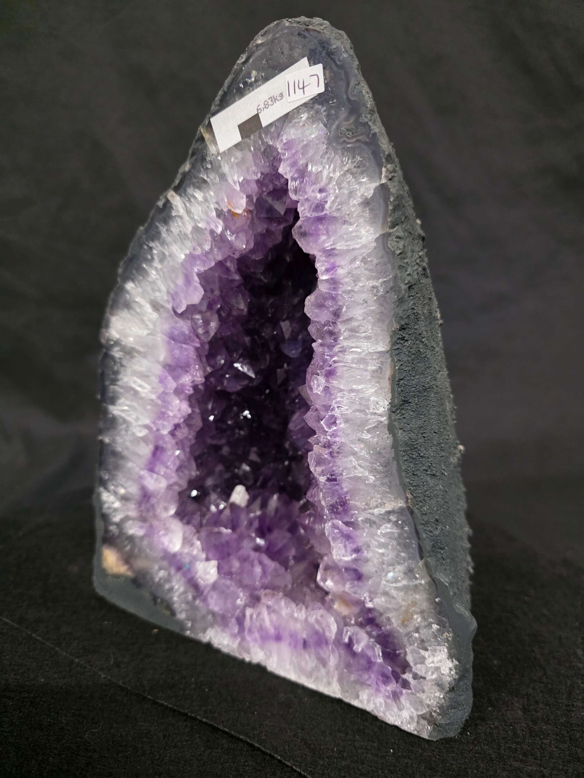 Amethyst Crystal Geode 1147 Premium Queen Grade 6.83kg H25xW19xD15cm - Image 9