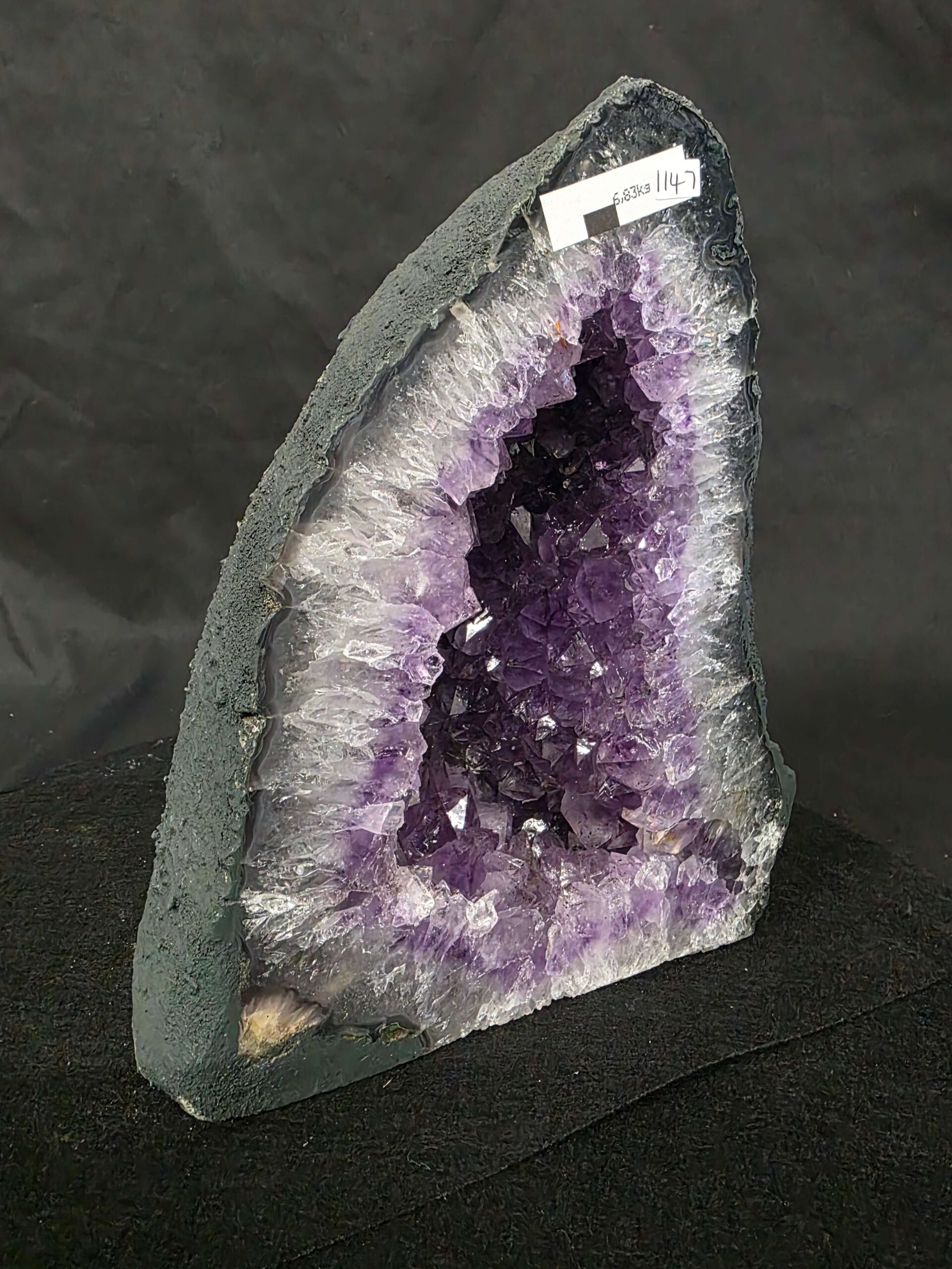 Amethyst Crystal Geode 1147 Premium Queen Grade 6.83kg H25xW19xD15cm - Image 10