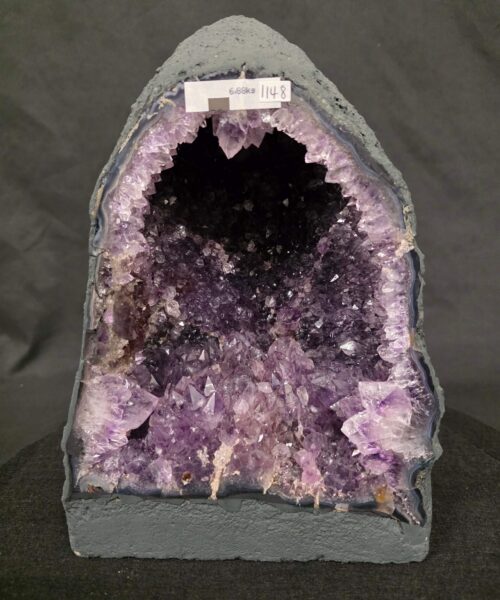 Alternative view of Amethyst Crystal Geode 1148 Premium Queen Grade 6.88kg H28xW19xD13cm