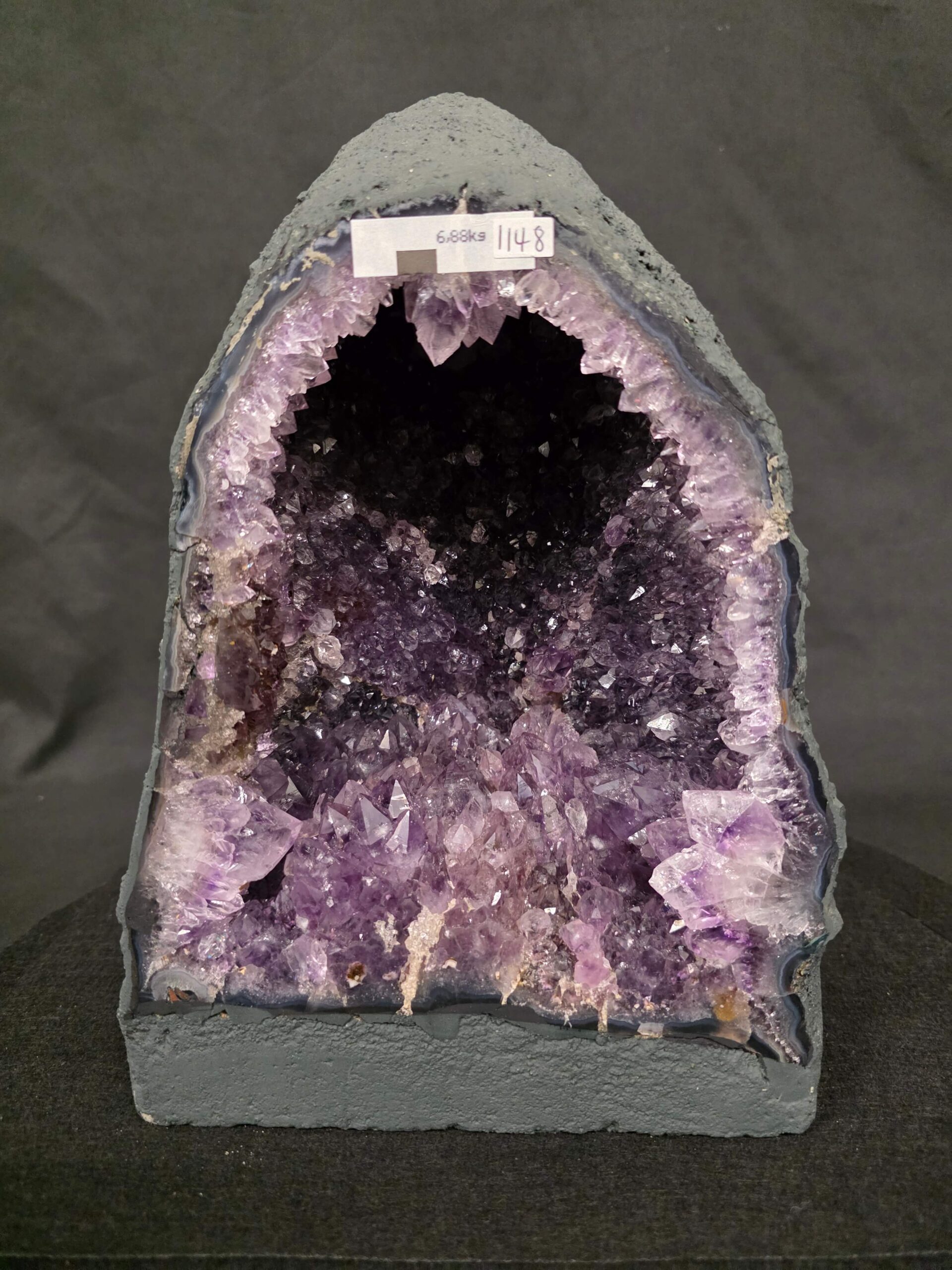 Amethyst Crystal Geode 1148 Premium Queen Grade 6.88kg H28xW19xD13cm - Image 2