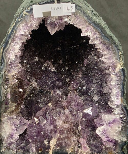 Amethyst Crystal Geode 1148 Premium Queen Grade 6.88kg H28xW19xD13cm - Image 6