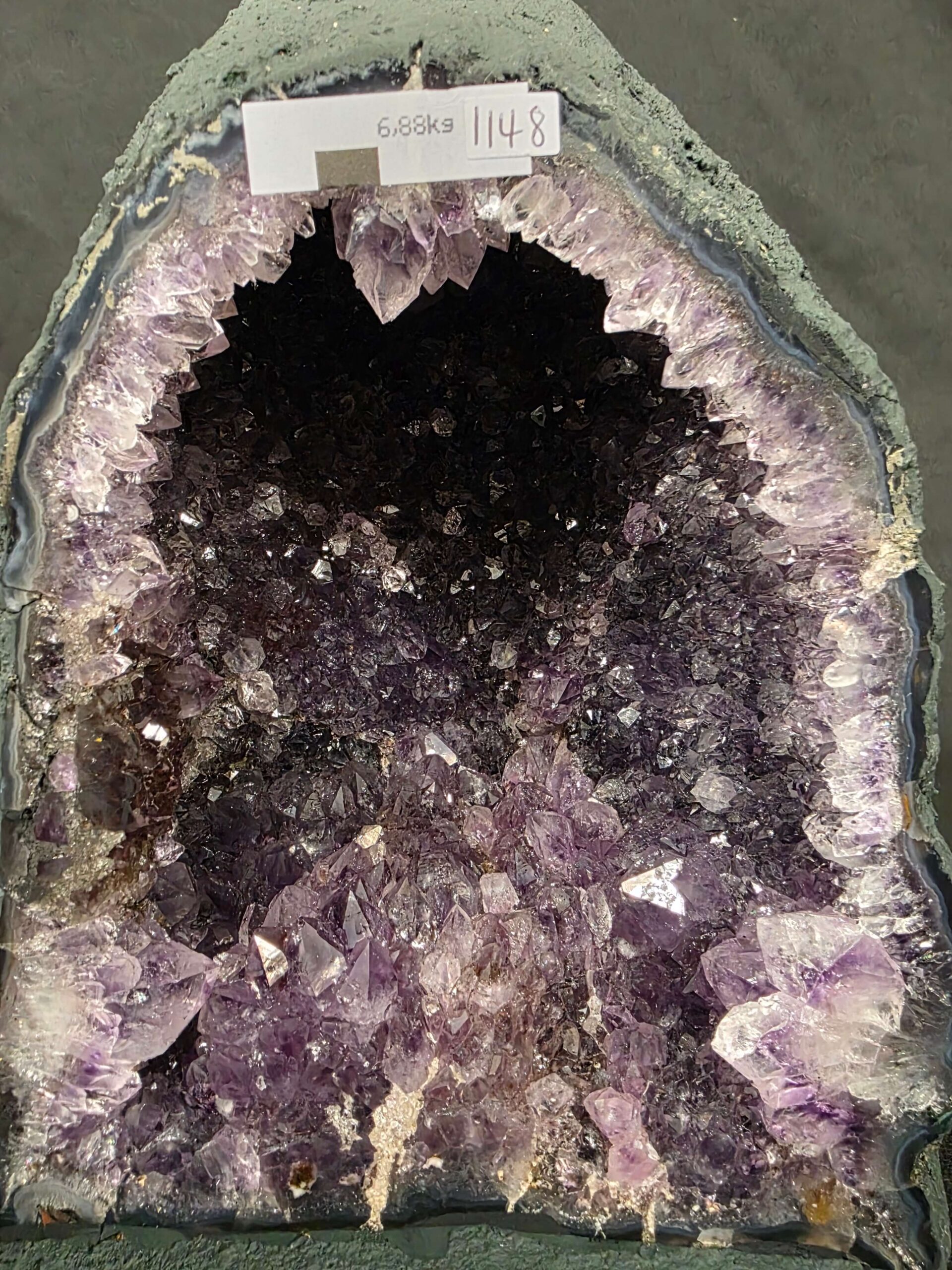 Amethyst Crystal Geode 1148 Premium Queen Grade 6.88kg H28xW19xD13cm - Image 6