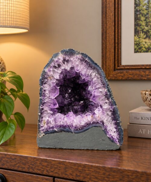 Amethyst Crystal Geode 1149 Premium Queen Grade 8.38kg H23xW21xD16cm