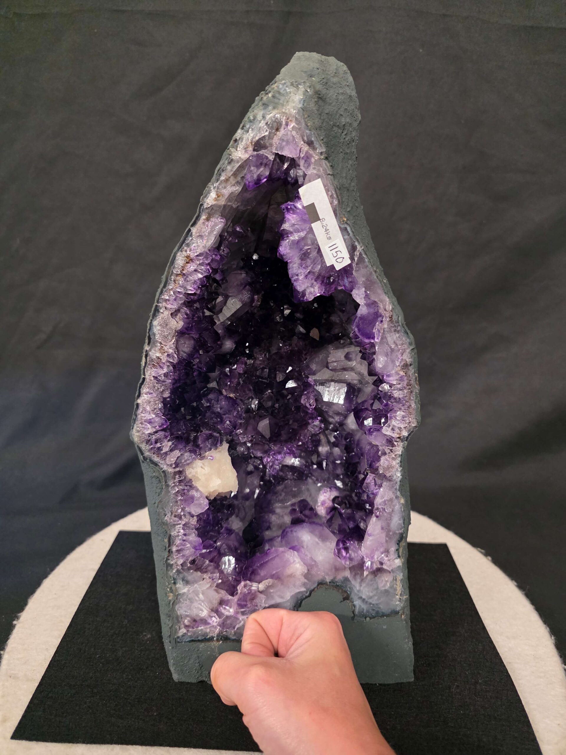 Amethyst Crystal Geode 1150 Premium Queen Grade 8.24kg H37xW16xD12cm - Image 5