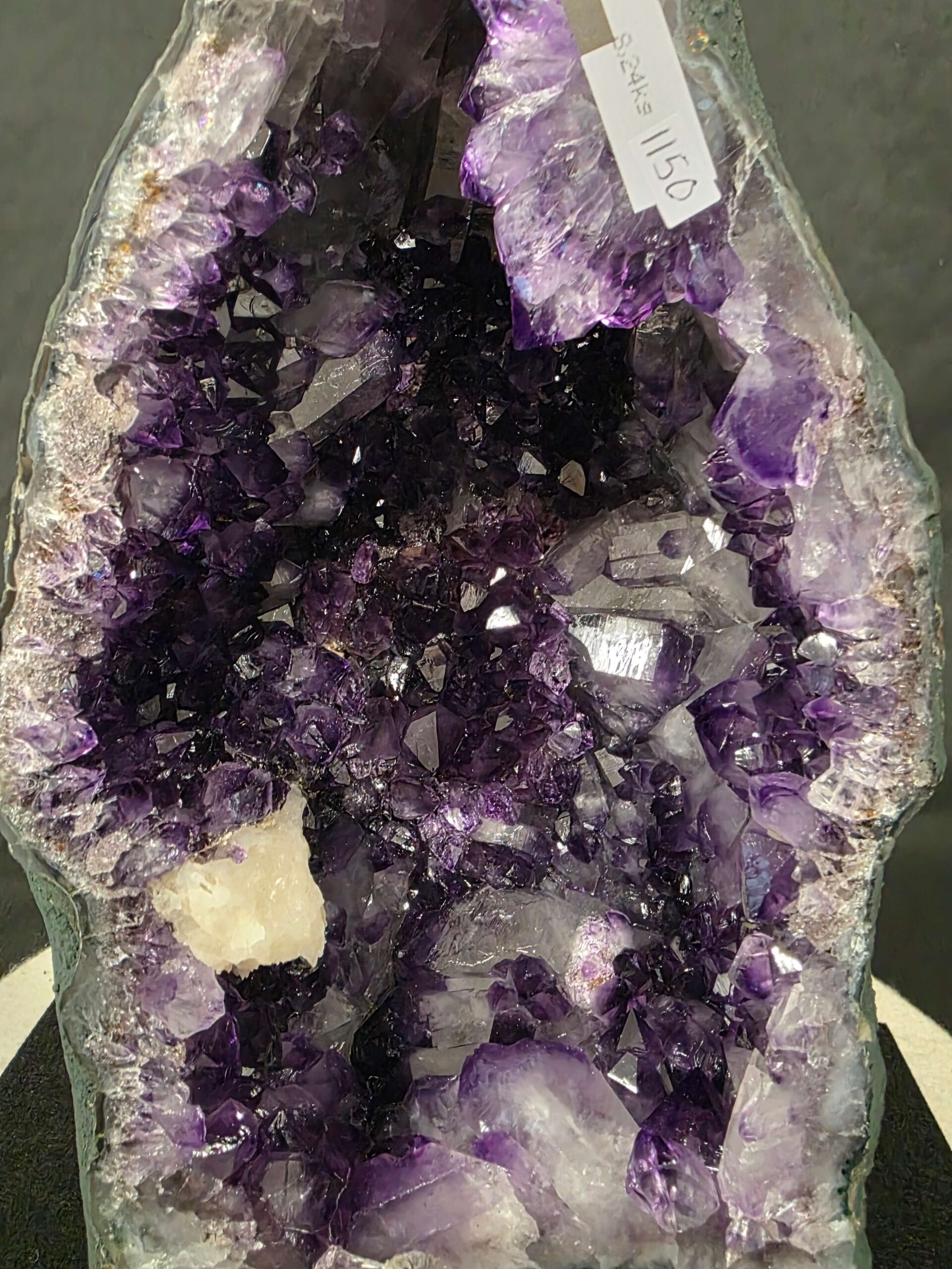 Amethyst Crystal Geode 1150 Premium Queen Grade 8.24kg H37xW16xD12cm - Image 6
