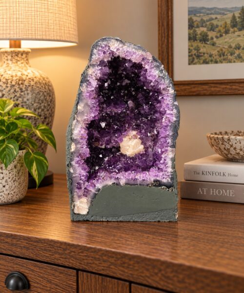 Amethyst Crystal Geode 1154 Premium Queen Grade 9.9kg H30xW19xD14cm