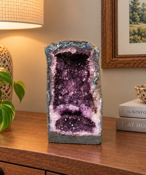 Amethyst Crystal Geode 1158 Premium Queen Grade 9.85kg H34xW18xD13cm