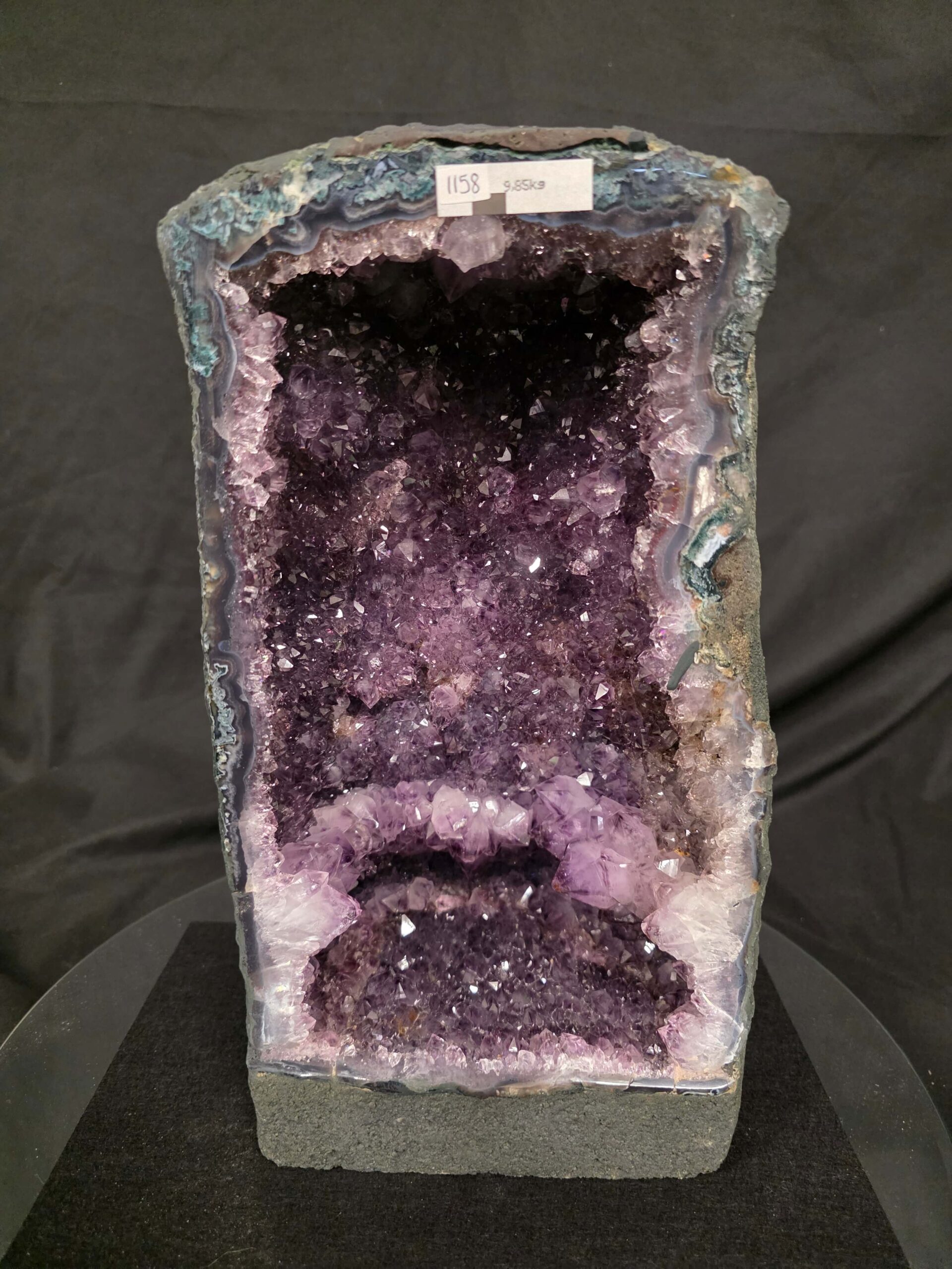 Amethyst Crystal Geode 1158 Premium Queen Grade 9.85kg H34xW18xD13cm - Image 2