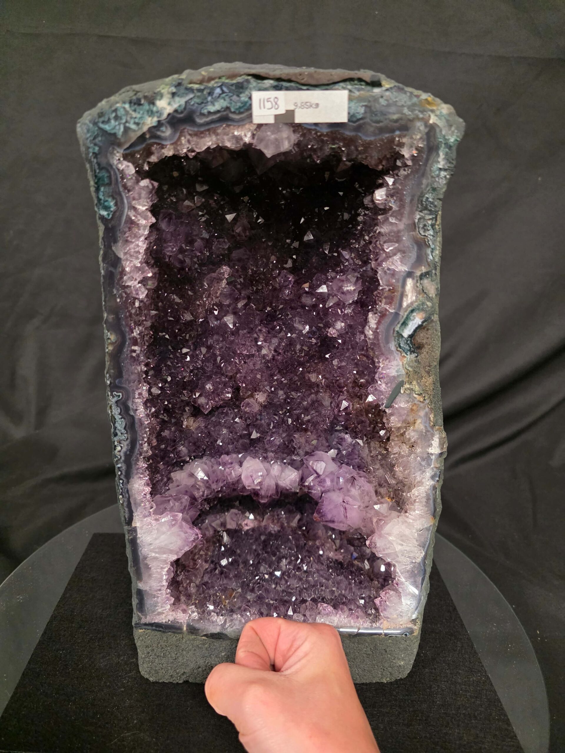 Amethyst Crystal Geode 1158 Premium Queen Grade 9.85kg H34xW18xD13cm - Image 5