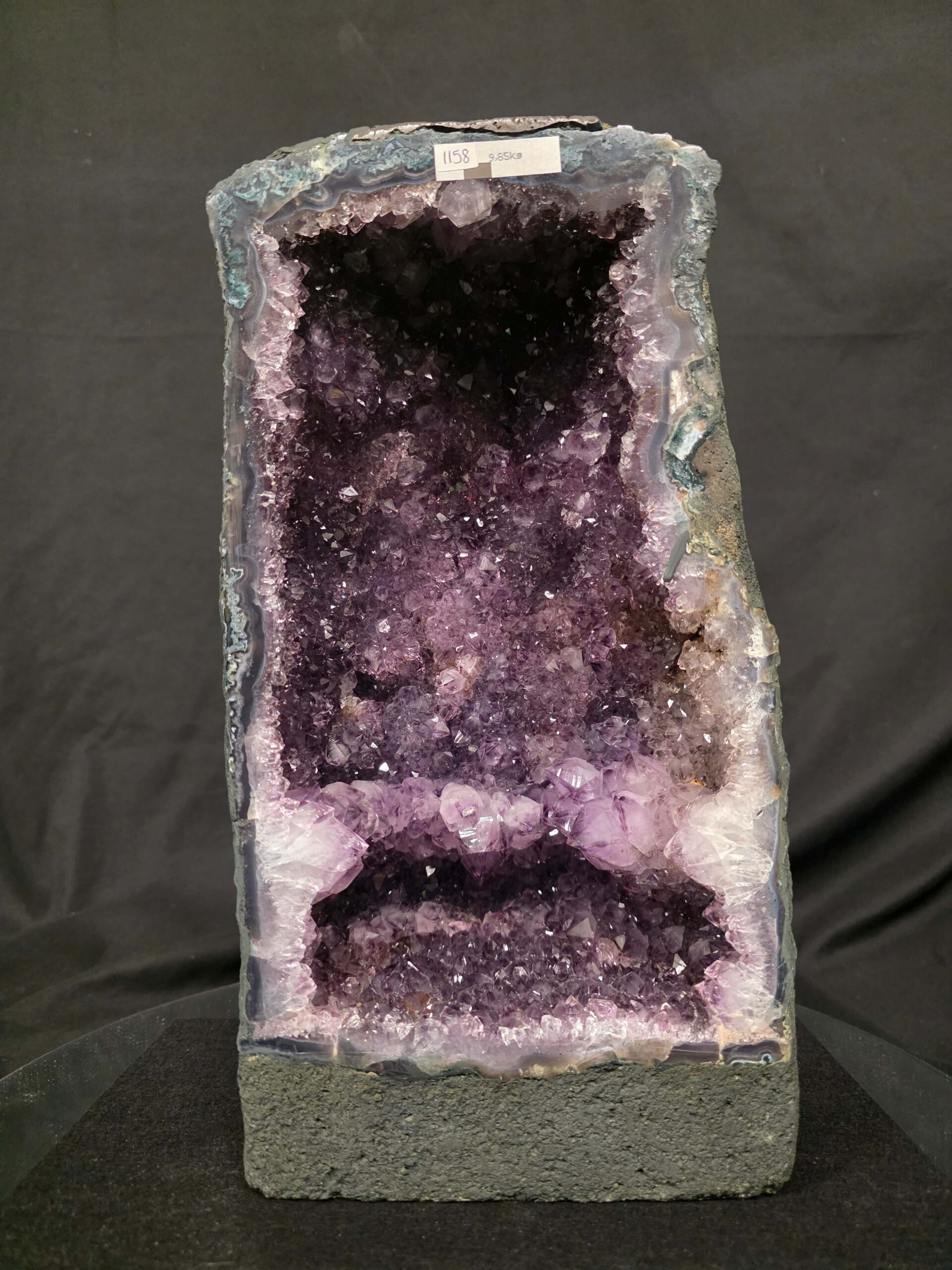 Amethyst Crystal Geode 1158 Premium Queen Grade 9.85kg H34xW18xD13cm - Image 9