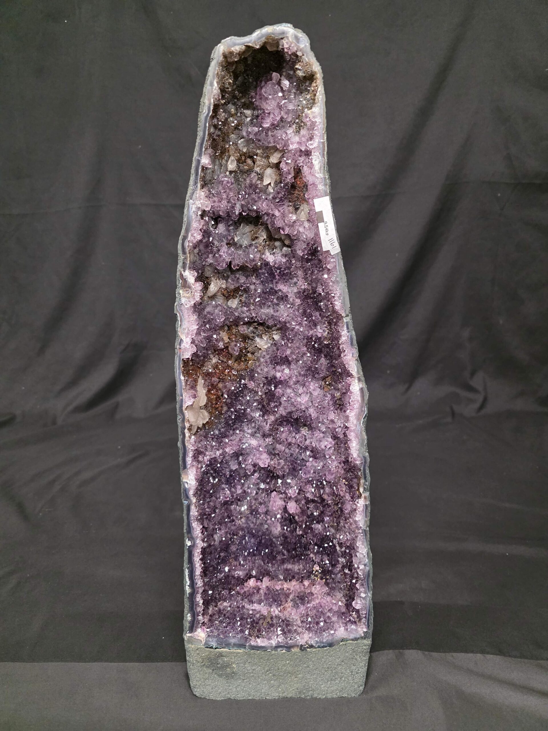 Tall Amethyst Crystal Geode 1161 Premium Queen Grade 9.54kg H61.5xW18xD9cm - Image 2