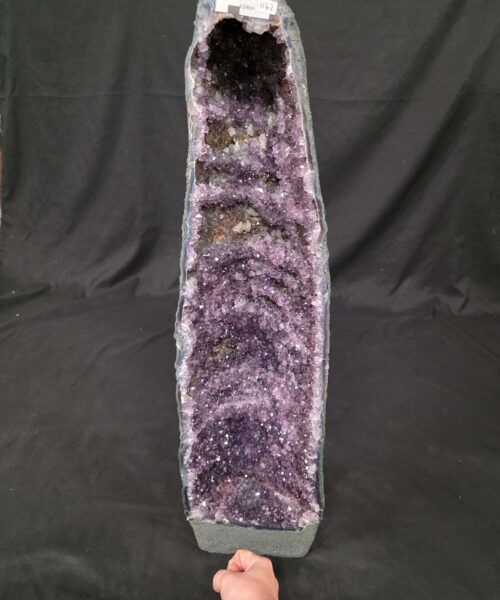 Tall Amethyst Crystal Geode 1162 Premium Queen Grade 9.54kg H66xW17xD10cm - Image 5