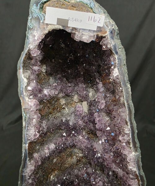 Tall Amethyst Crystal Geode 1162 Premium Queen Grade 9.54kg H66xW17xD10cm - Image 7