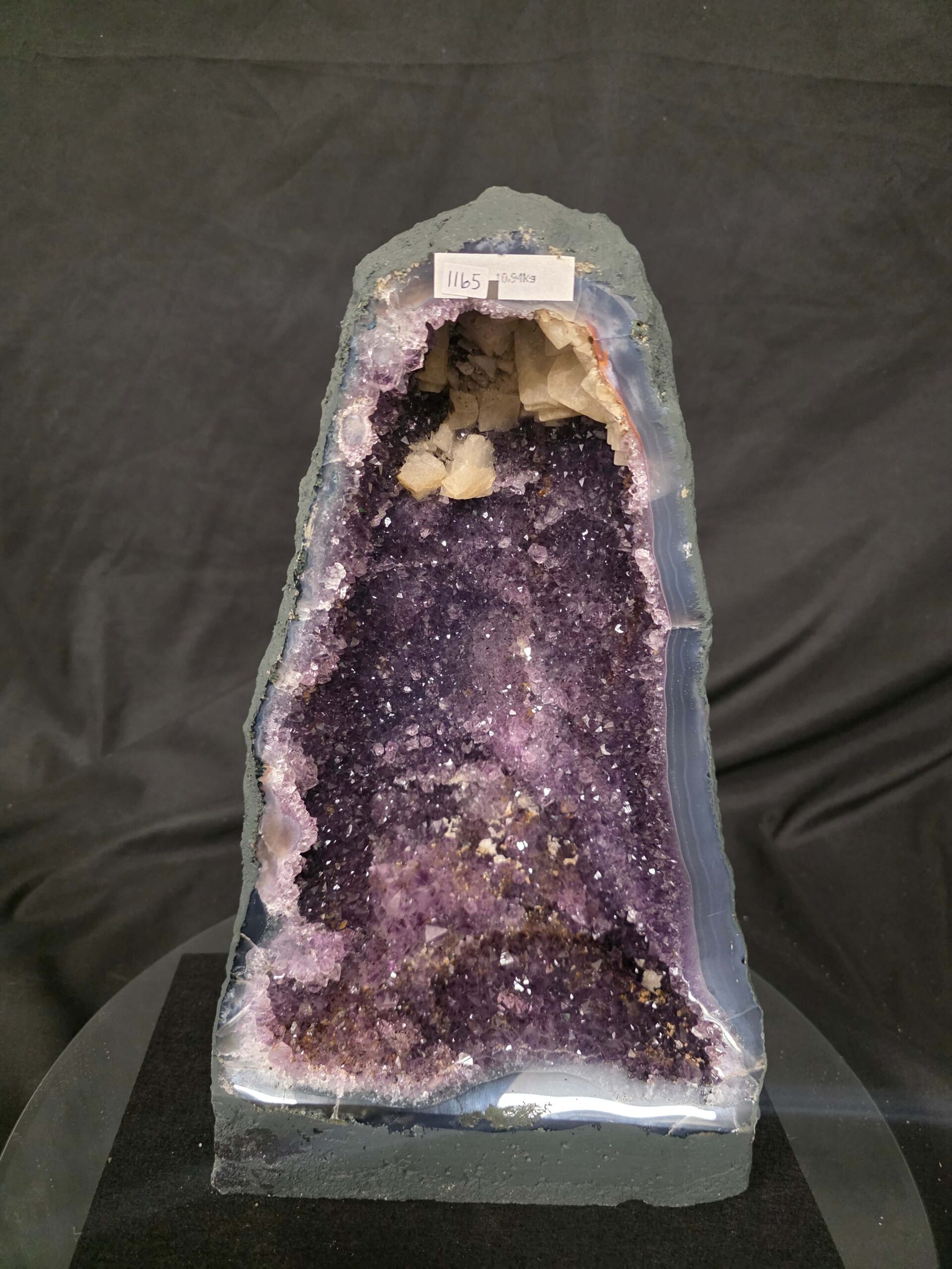 Amethyst Crystal Geode 1165 Premium Queen Grade 10.94kg H38xW22xD12cm - Image 2