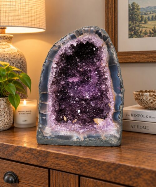 Amethyst Crystal Geode 1168 Premium Queen Grade 13.63kg H29xW22xD20cm