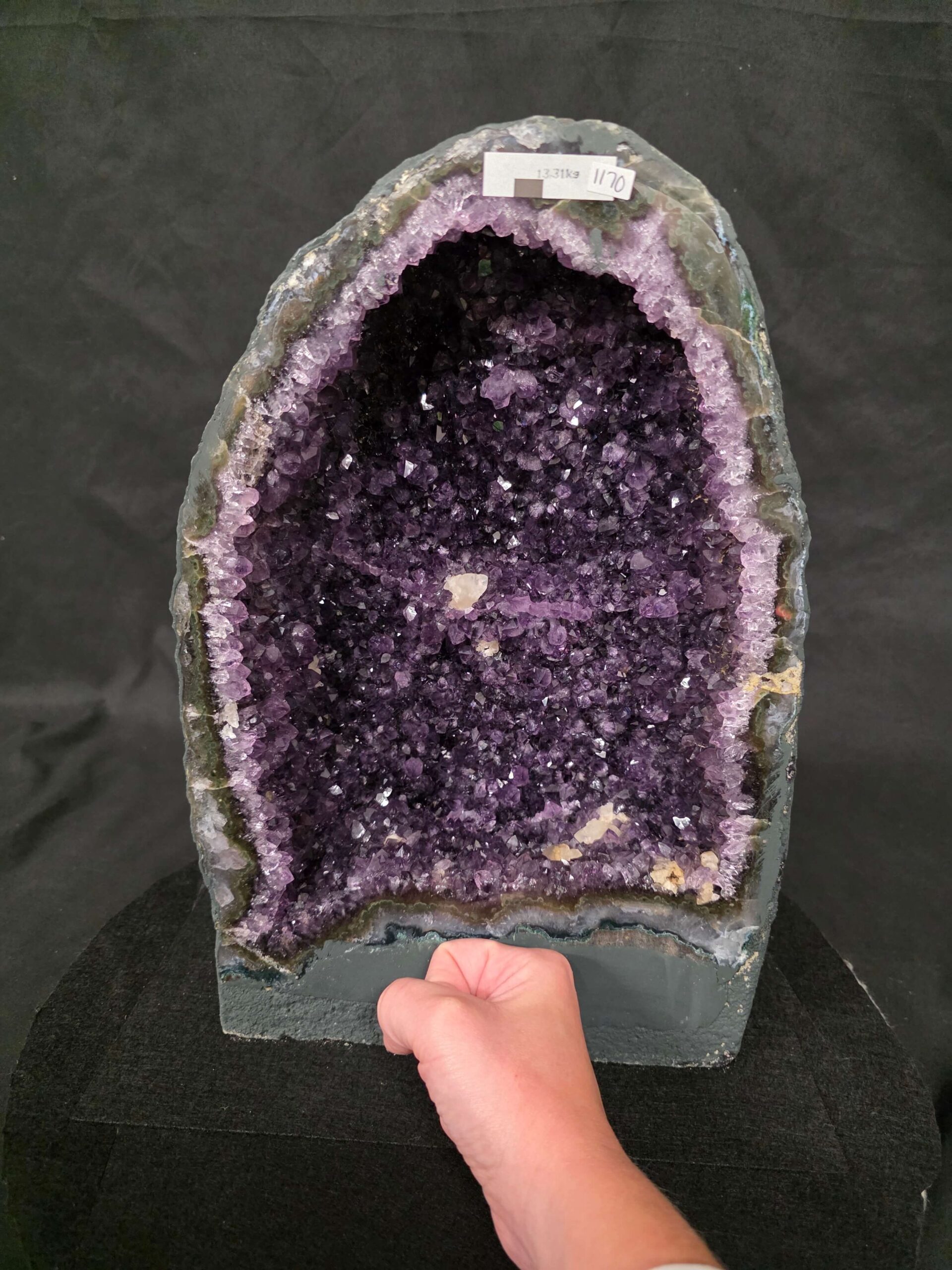 Amethyst Crystal Geode 1170 Premium Queen Grade 13.31kg H36xW24xD12cm - Image 5