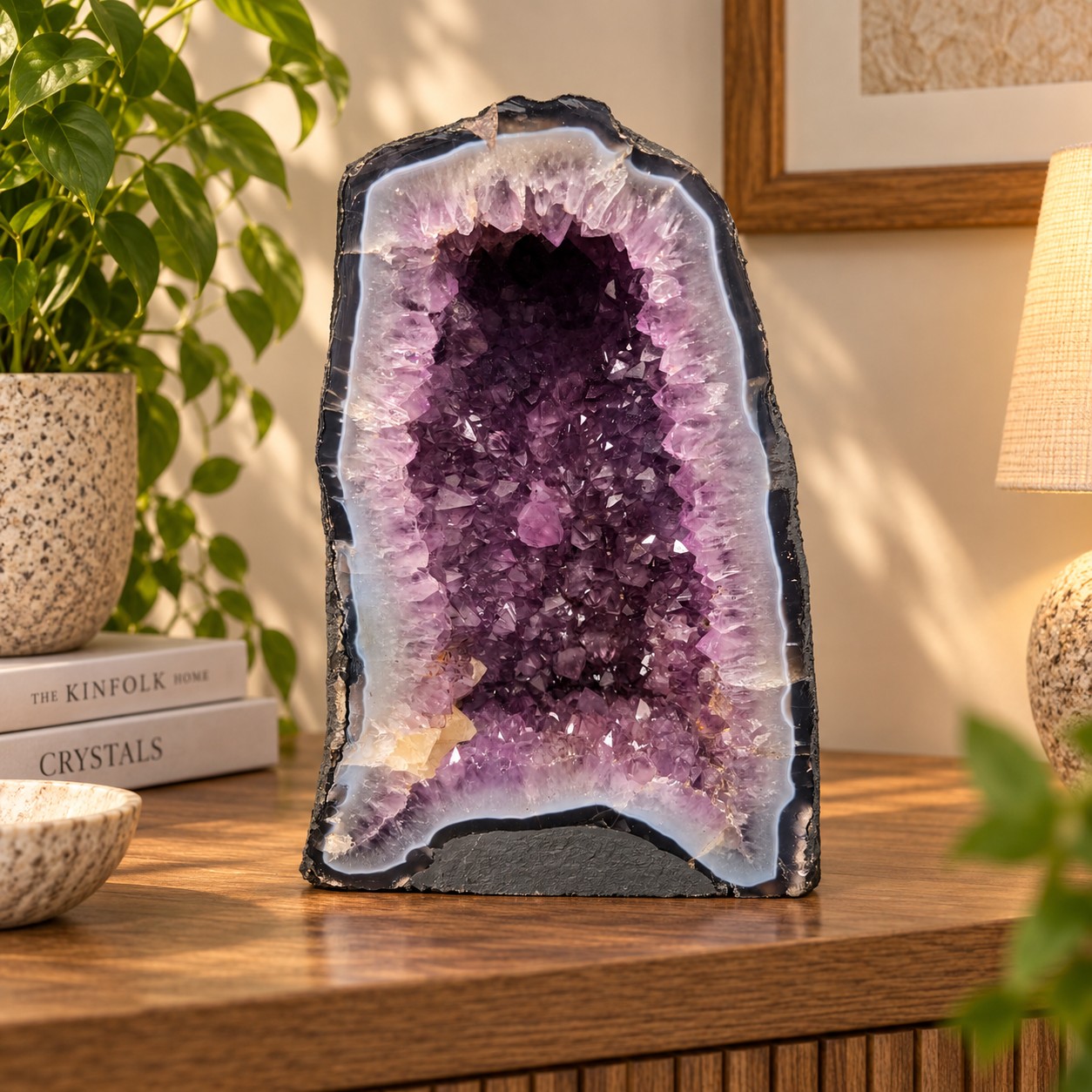 Amethyst Crystal Geode 1171 Premium Queen Grade 14.3kg H34xW26xD16cm