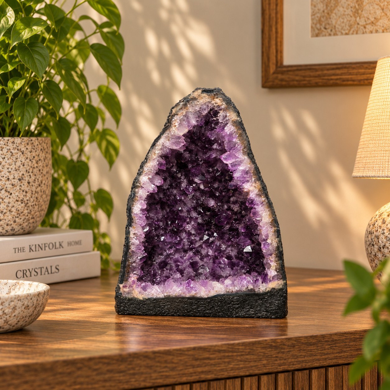 Amethyst Crystal Geode 1173 Premium Queen Grade 13.11kg H37xW28xD16cm