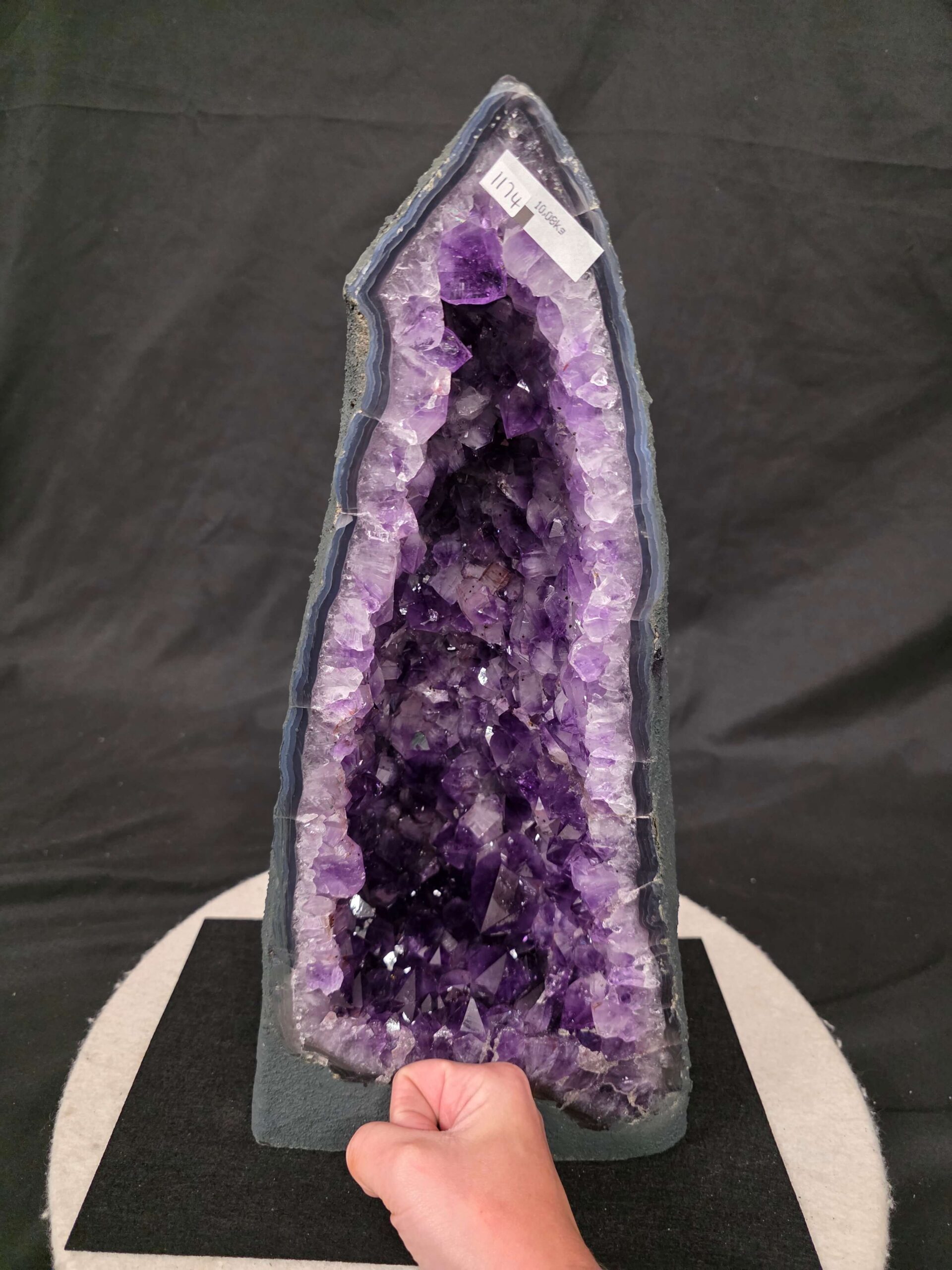 Amethyst Crystal Geode 1174 Premium Queen Grade 10.08kg H42xW19xD12cm - Image 5