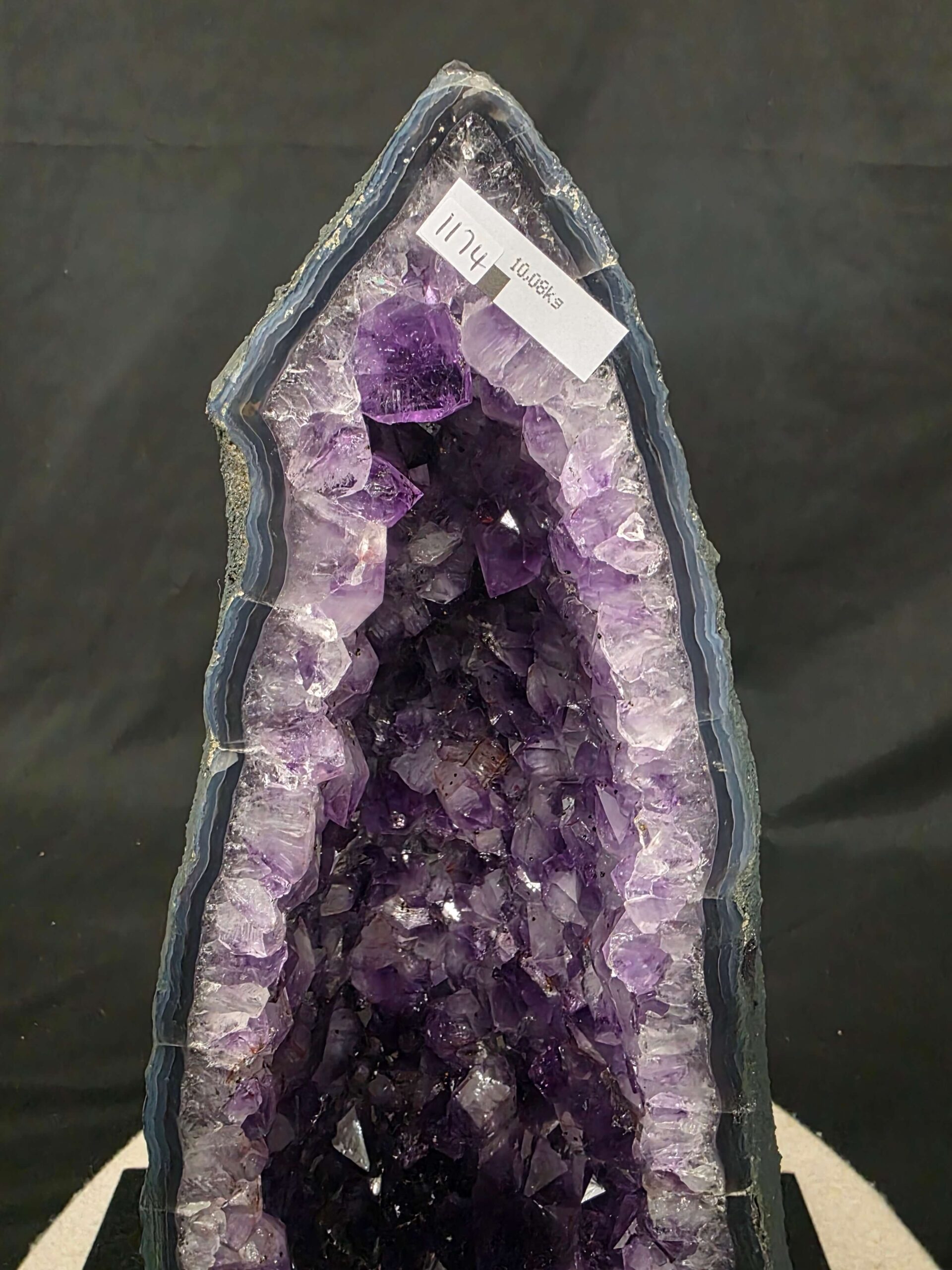 Amethyst Crystal Geode 1174 Premium Queen Grade 10.08kg H42xW19xD12cm - Image 7