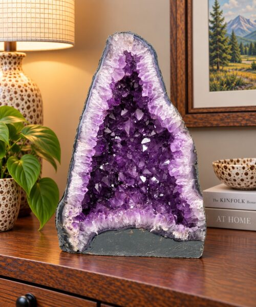 Amethyst Crystal Geode 1175 Premium Queen Grade 10.94kg H34.5xW27.5xD11cm
