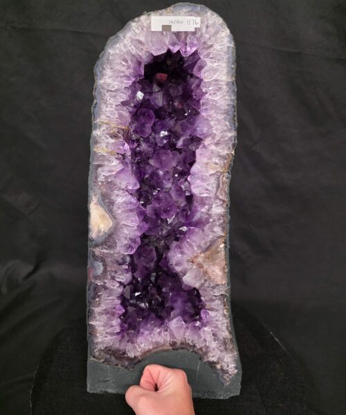 Tall Amethyst Crystal Geode 1176 Premium Queen Grade 14.79kg H47xW21xD11cm - Image 5