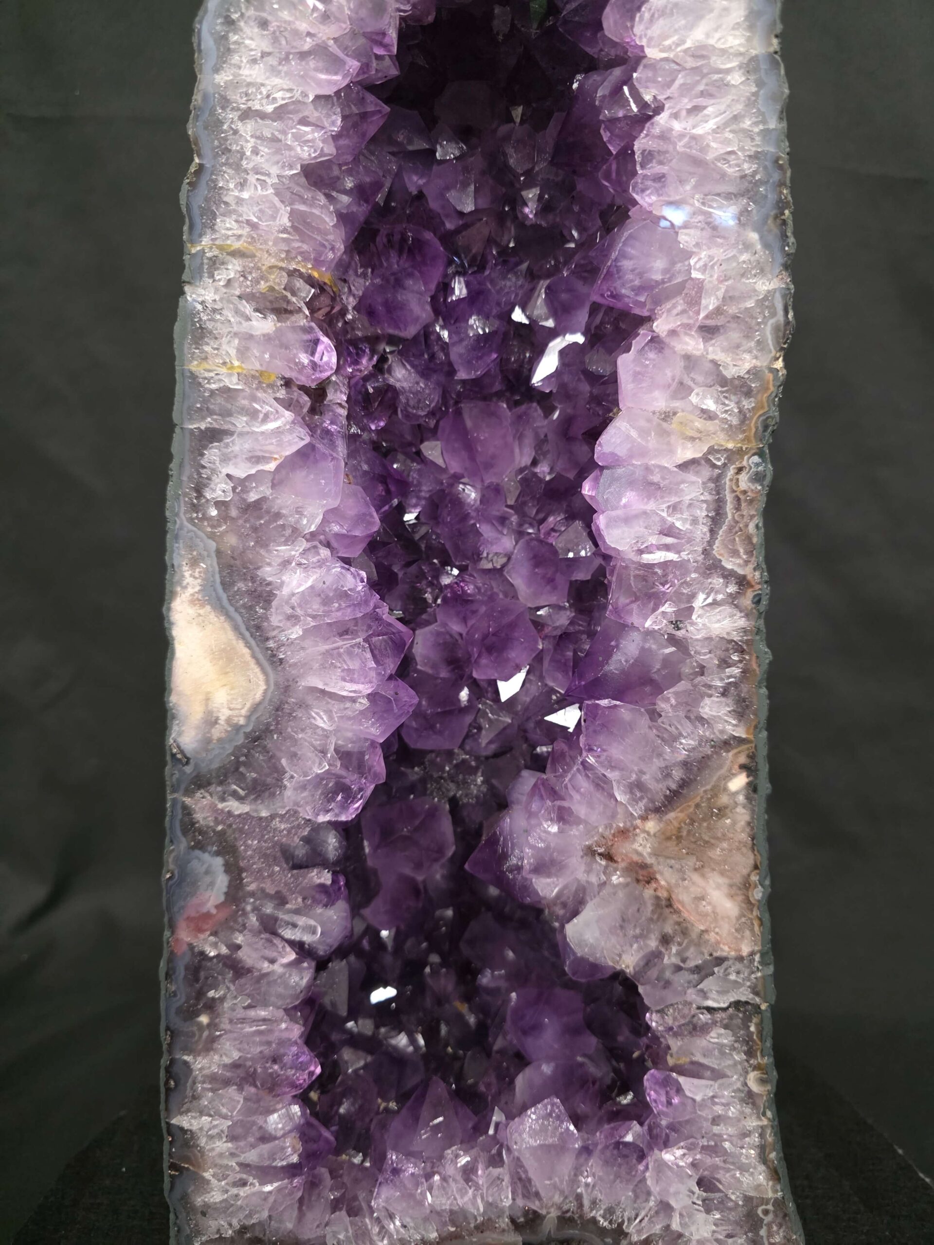 Tall Amethyst Crystal Geode 1176 Premium Queen Grade 14.79kg H47xW21xD11cm - Image 6