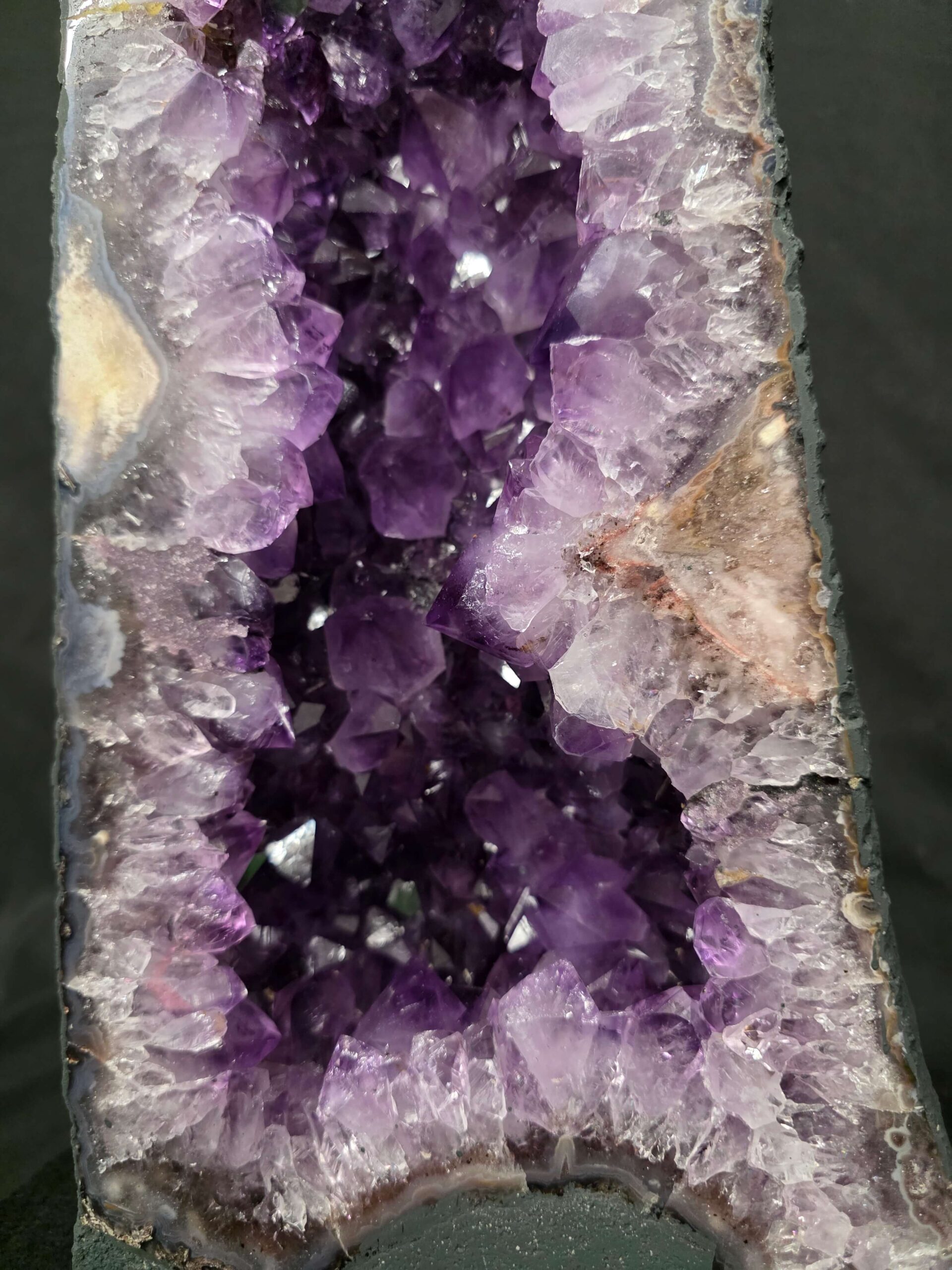 Tall Amethyst Crystal Geode 1176 Premium Queen Grade 14.79kg H47xW21xD11cm - Image 10