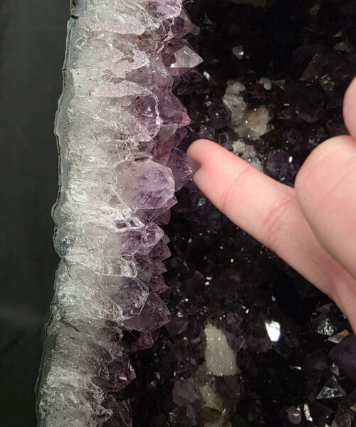 Tall Amethyst Crystal Geode 1177 Premium Queen Grade 12.63kg H50xW18xD13cm - Image 9