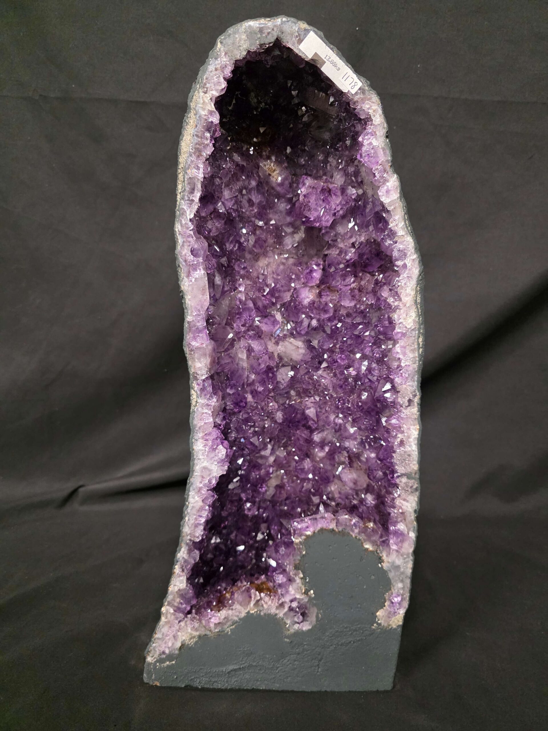 Tall Amethyst Crystal Geode 1178 Premium Queen Grade 13.88kg H51xW22xD15cm - Image 2