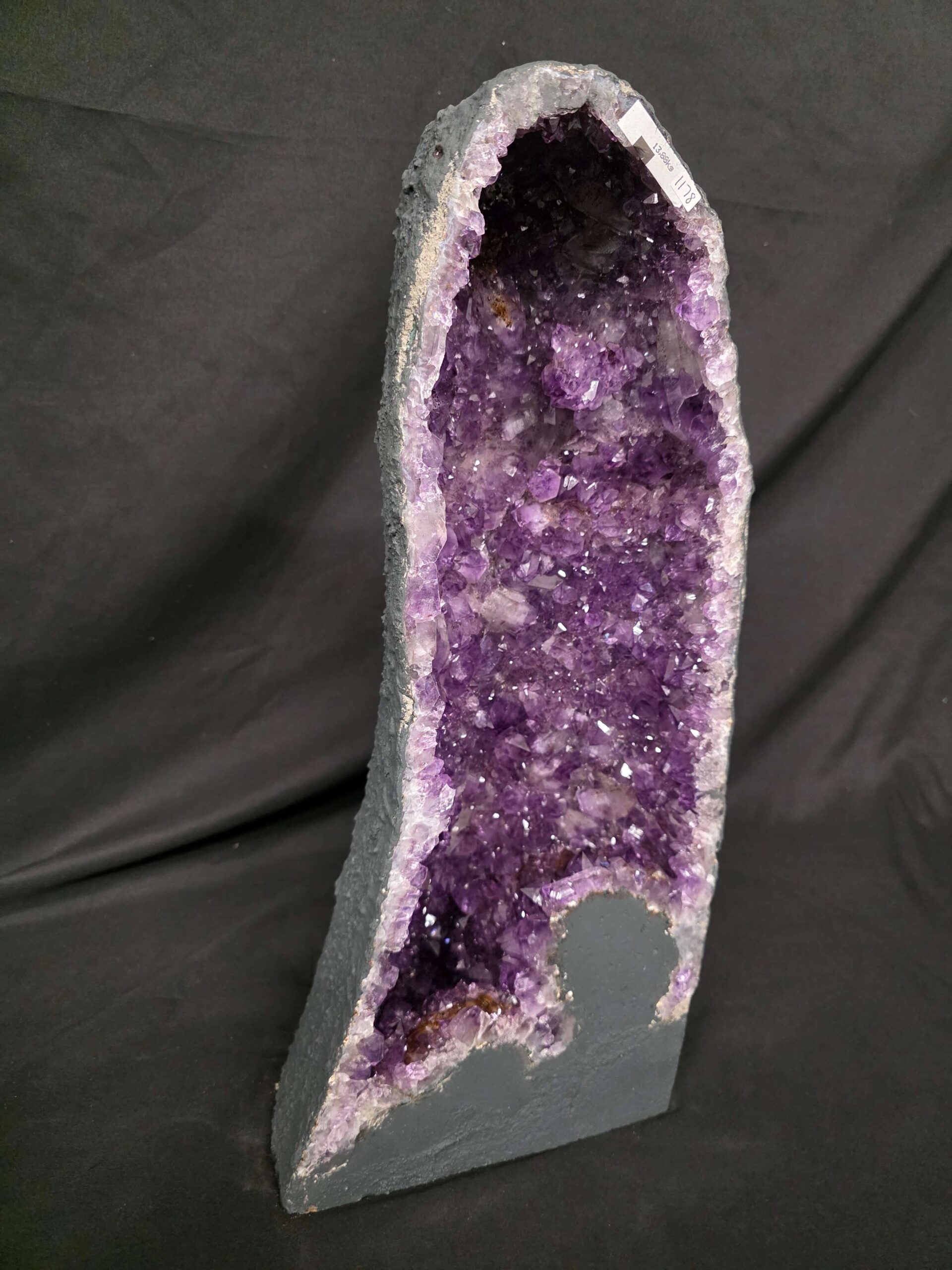 Tall Amethyst Crystal Geode 1178 Premium Queen Grade 13.88kg H51xW22xD15cm - Image 3
