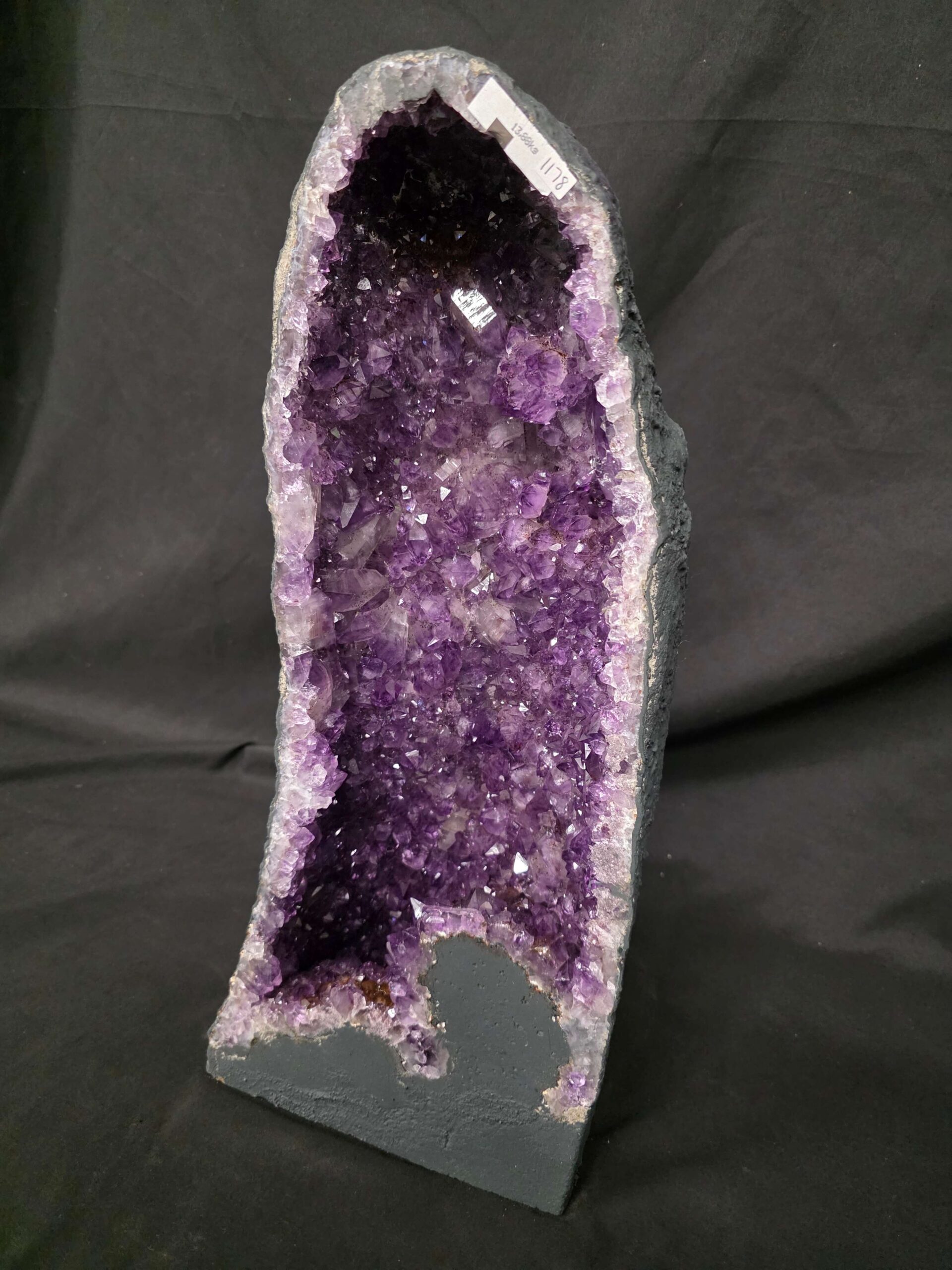 Tall Amethyst Crystal Geode 1178 Premium Queen Grade 13.88kg H51xW22xD15cm - Image 4