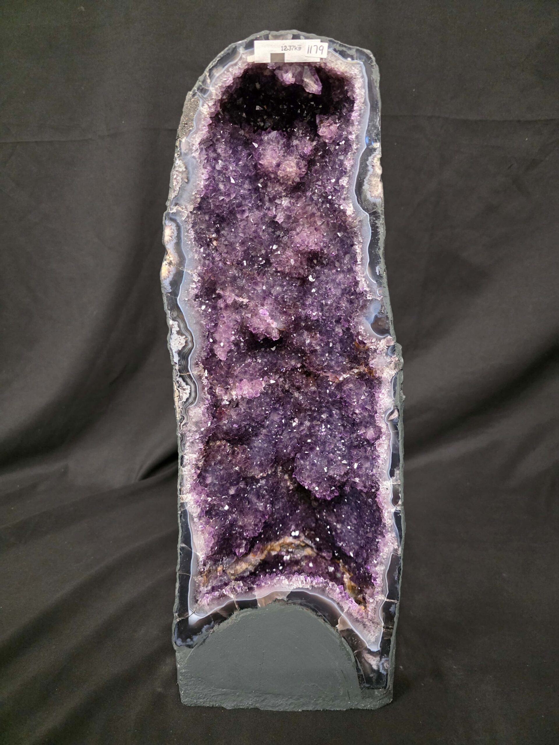 Tall Amethyst Crystal Geode 1179 Premium Queen Grade 12.37kg H49xW18xD17cm - Image 2
