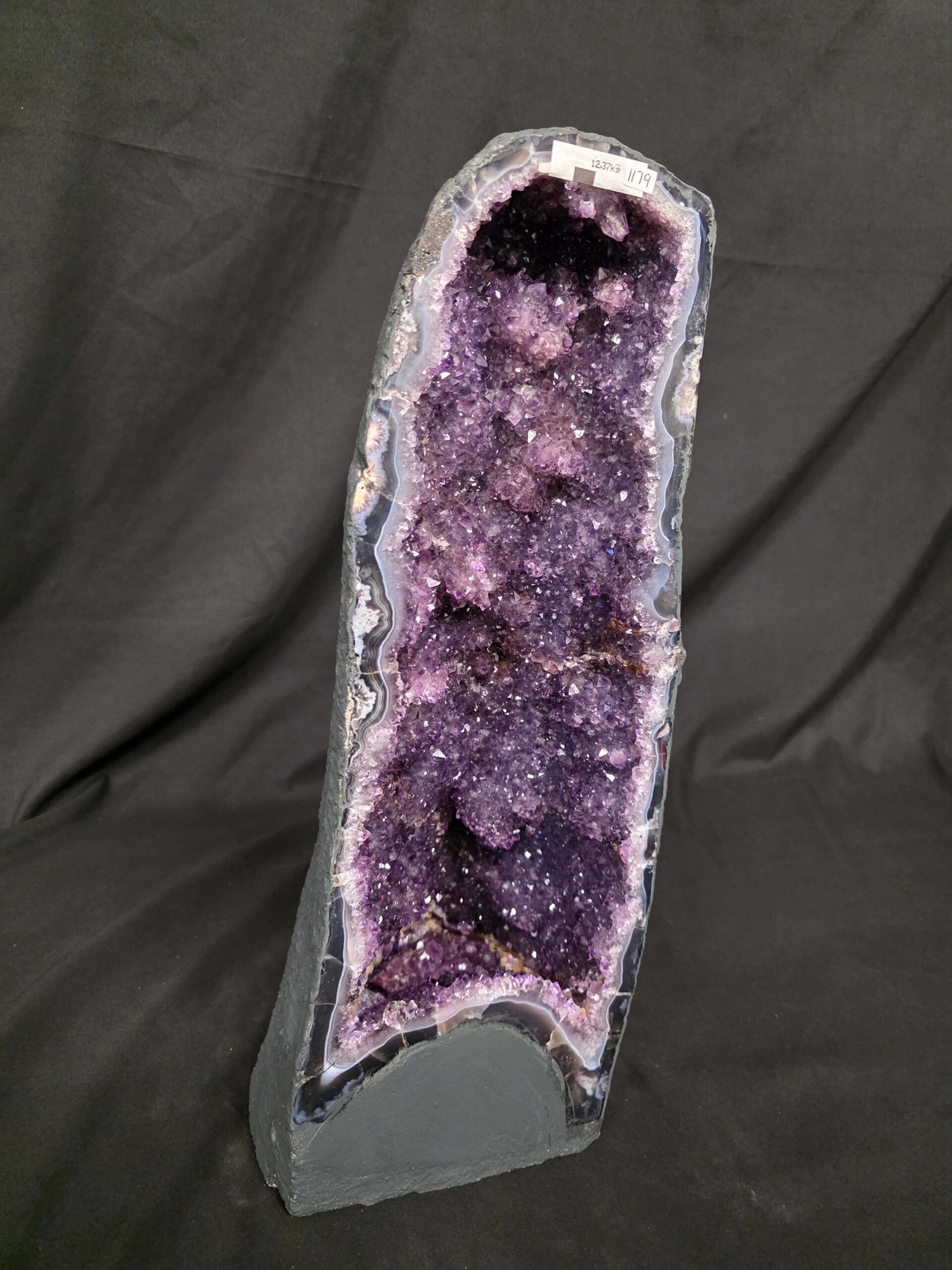 Tall Amethyst Crystal Geode 1179 Premium Queen Grade 12.37kg H49xW18xD17cm - Image 3