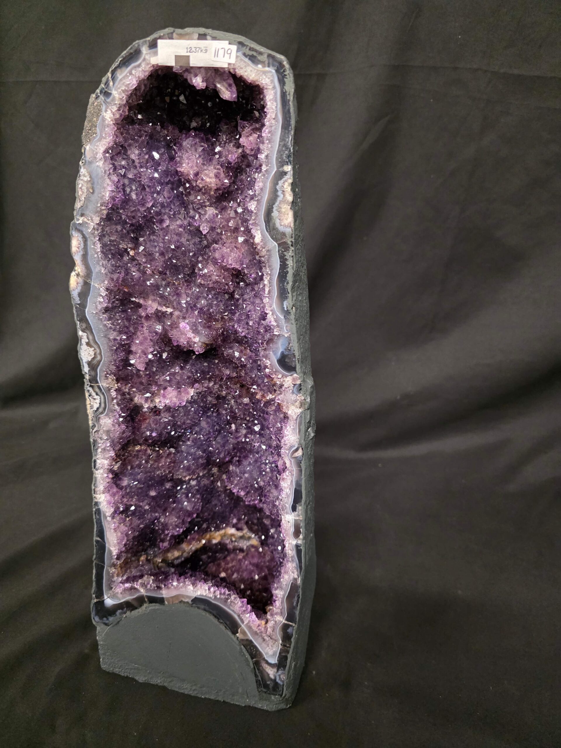 Tall Amethyst Crystal Geode 1179 Premium Queen Grade 12.37kg H49xW18xD17cm - Image 4