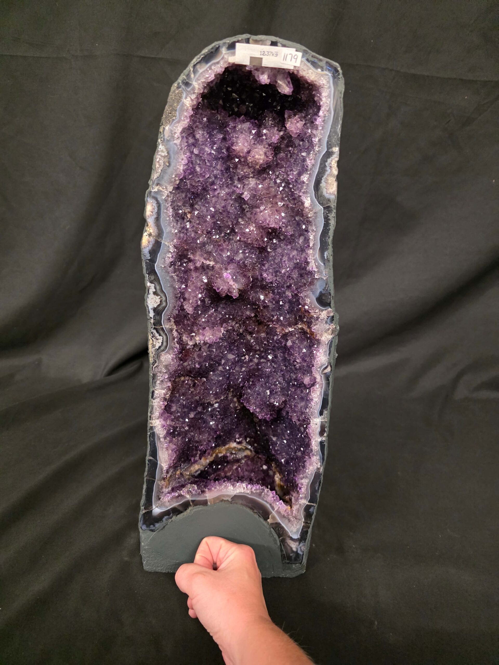 Tall Amethyst Crystal Geode 1179 Premium Queen Grade 12.37kg H49xW18xD17cm - Image 5